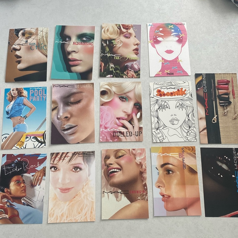 2000’s Mac cosmetics promotional post cards